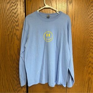 Blue I love Jesus Long Sleeve Shirt